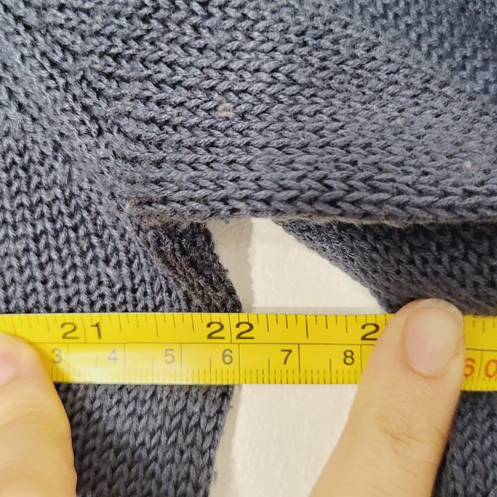 Jacqueline de Yong Women's Blue Crew Neck Pullover Long Sleeve Sweater Size XL - Picture 10 of 11